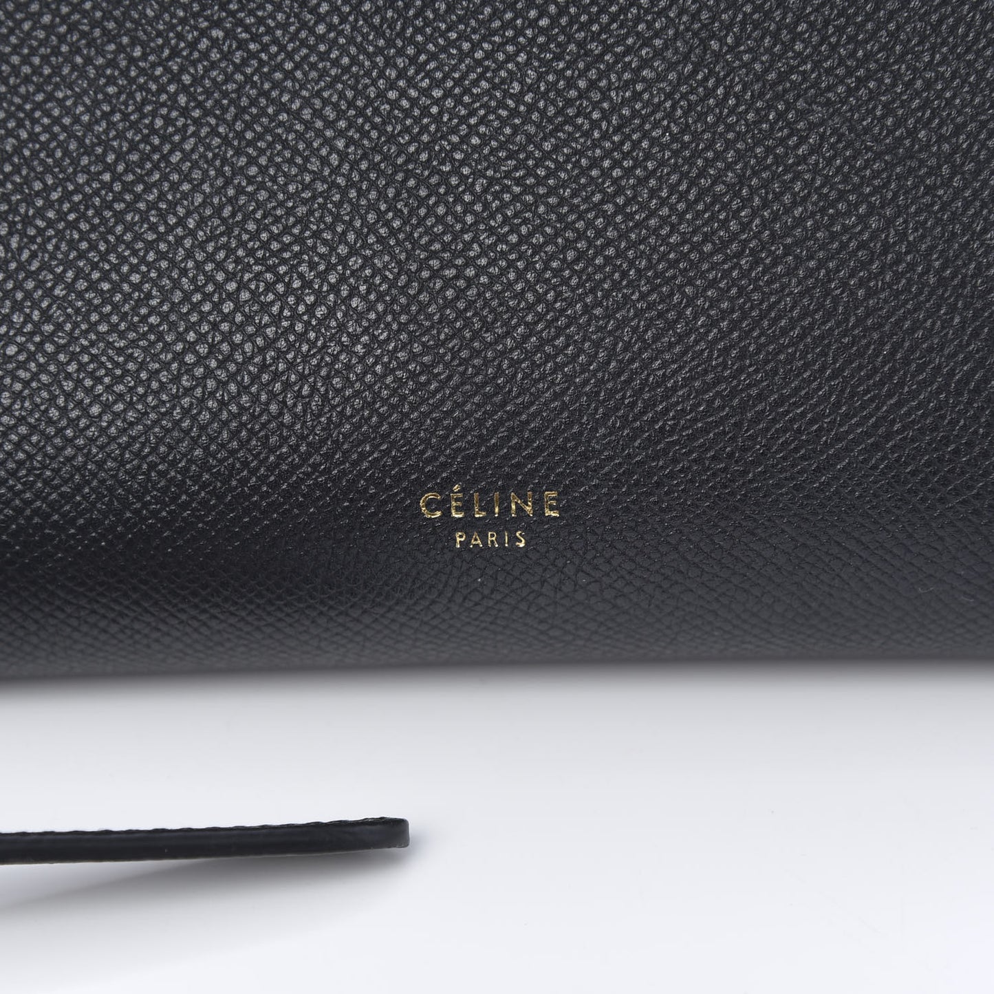 Grained Calfskin Micro Belt Bag Black