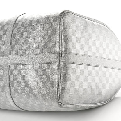 Louis Vuitton Damier Glitter Keepall Bandouliere 50 Silver 9 of 11
