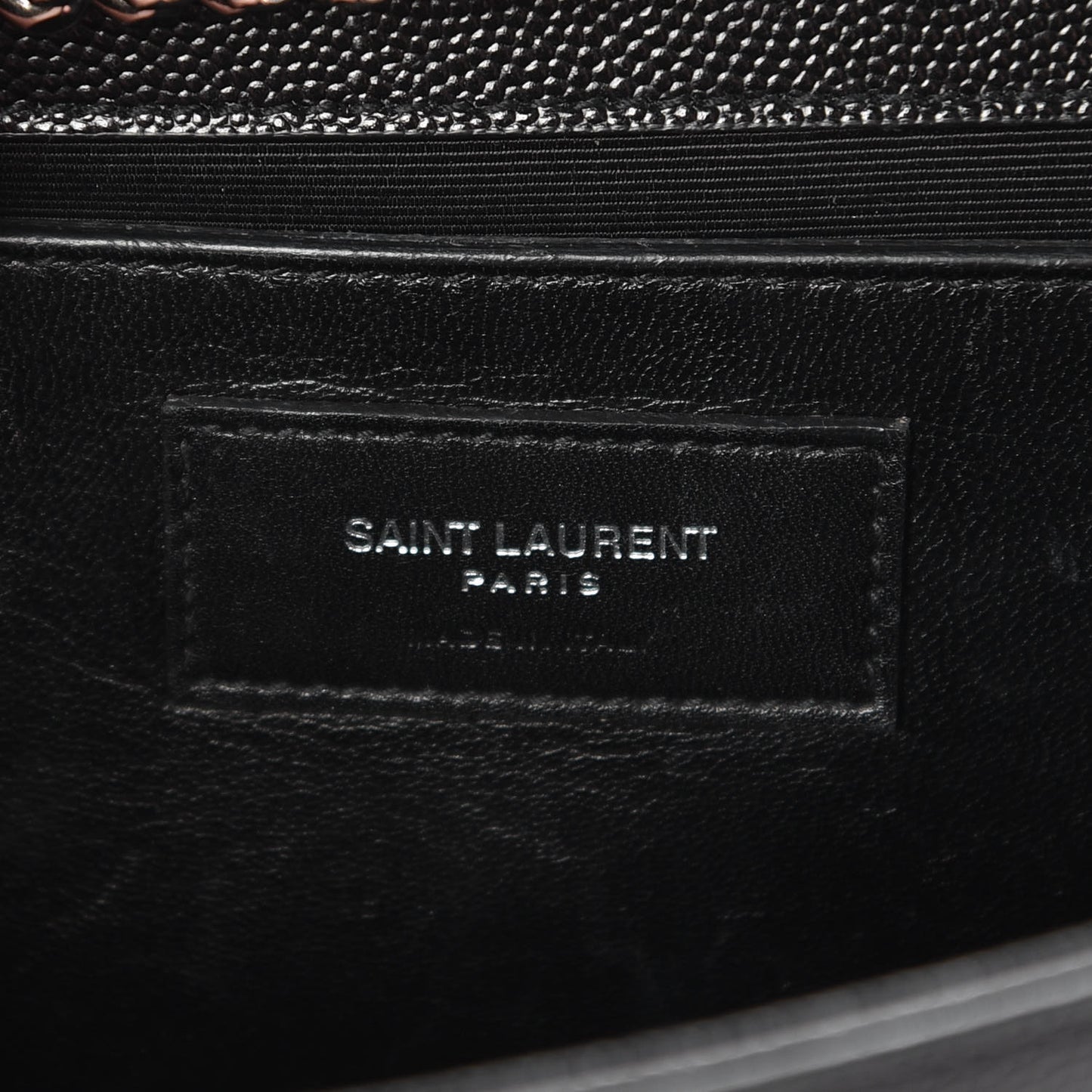 Grain De Poudre Medium Classic Monogram Kate Satchel Black