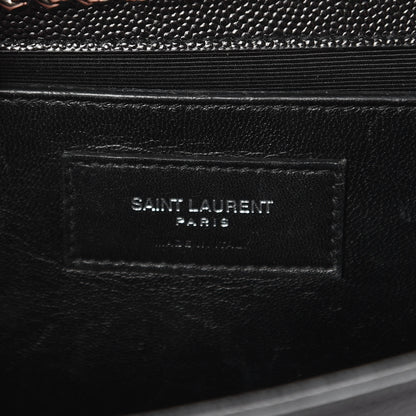 Saint Laurent Grain De Poudre Medium Classic Monogram Kate Satchel Black 7 of 10