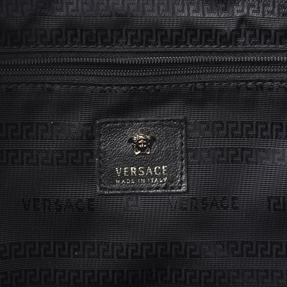 Versace Nylon Goatskin Studded Palazzo Medusa Backpack Black 5 of 8