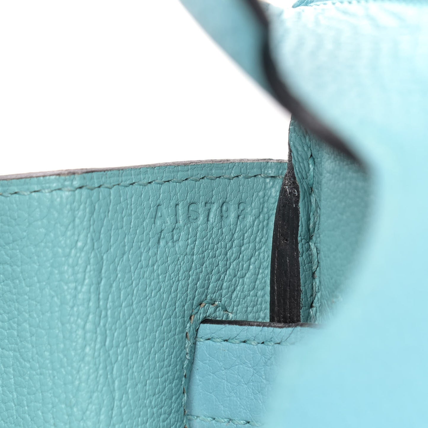 Taurillon Clemence Birkin 30 Bleu Atoll