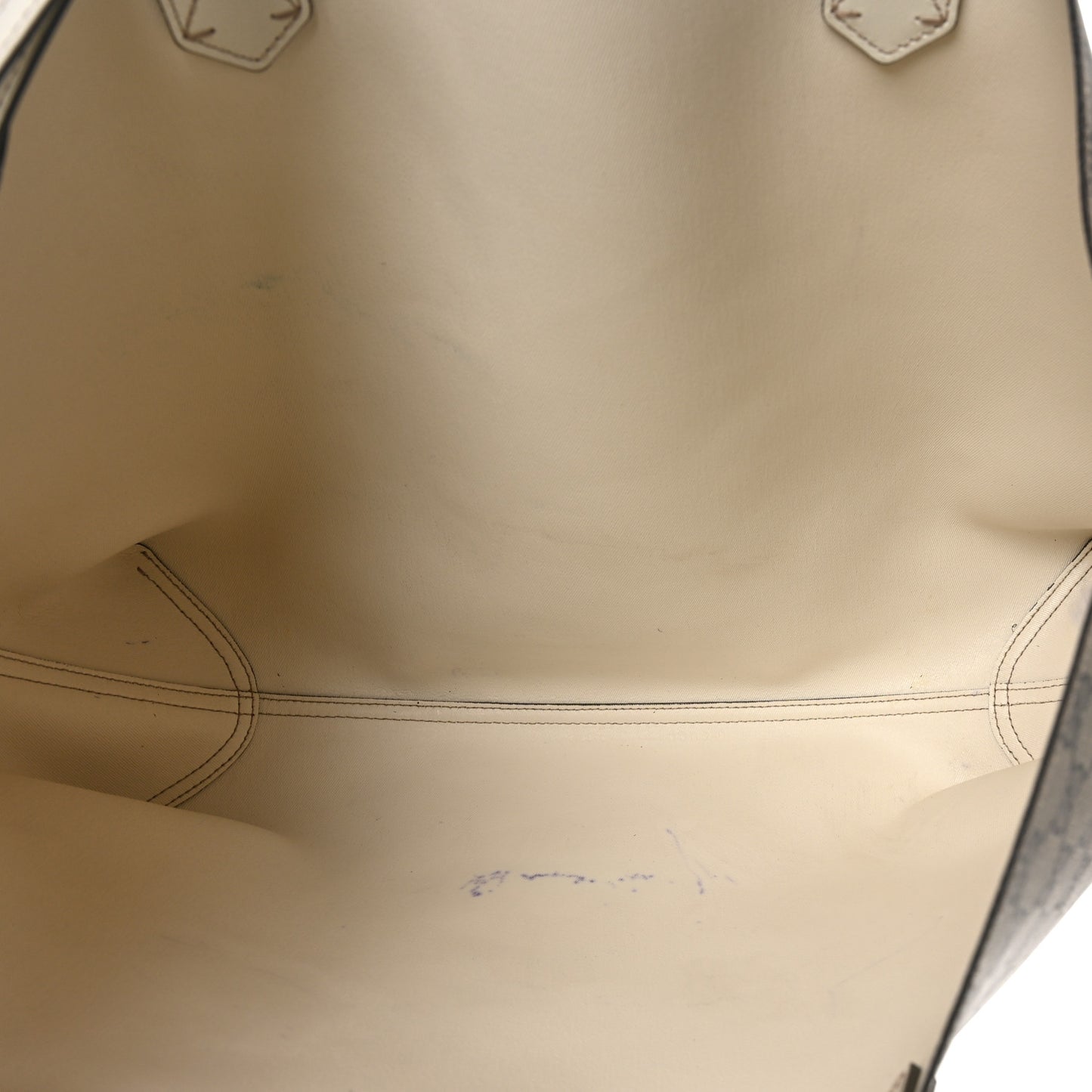 GG Supreme Monogram Medium Reversible Tote Beige White
