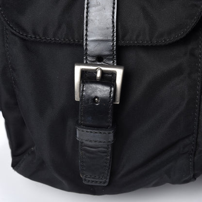 Prada Nylon Vela Medium Backpack Black 10 of 12