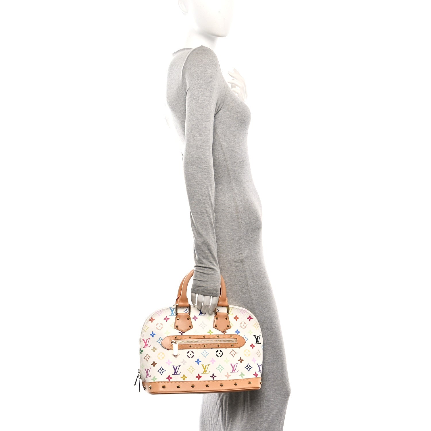 Louis Vuitton Monogram Multicolor Alma White 2 of 11