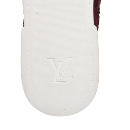 Louis Vuitton Neoprene Suede Embossed Monogram Stellar Low Top Sneakers 35 Burgundy 7 of 9