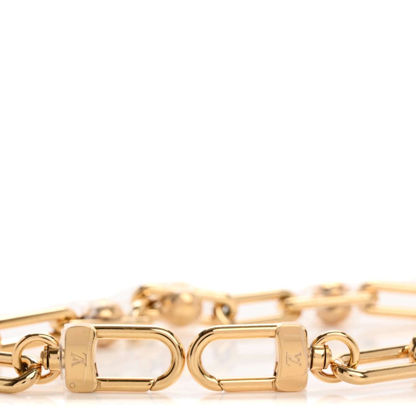 LV X TM Metal Pochette Accessories Chain Strap Gold