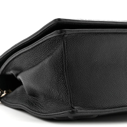 Christian Dior Grained Calfskin Medium Diorama Flap Bag Black 9 of 12