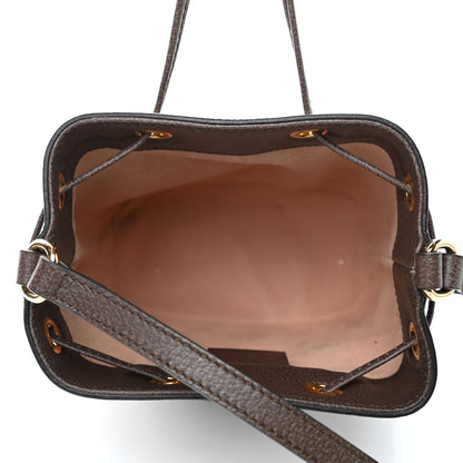 Gucci GG Supreme Monogram Web Mini Ophidia Bucket Bag Brown 4 of 4