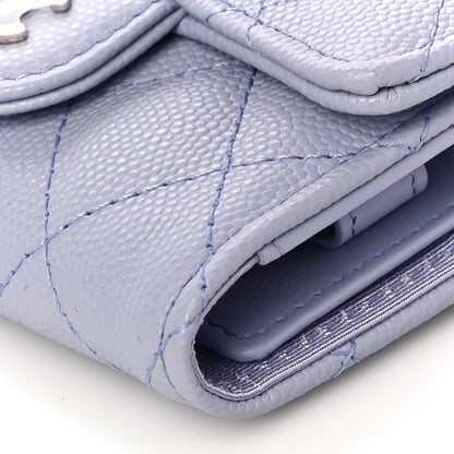 Chanel Caviar Quilted Classic 4 Key Holder Wallet Light Purple 11 of 12