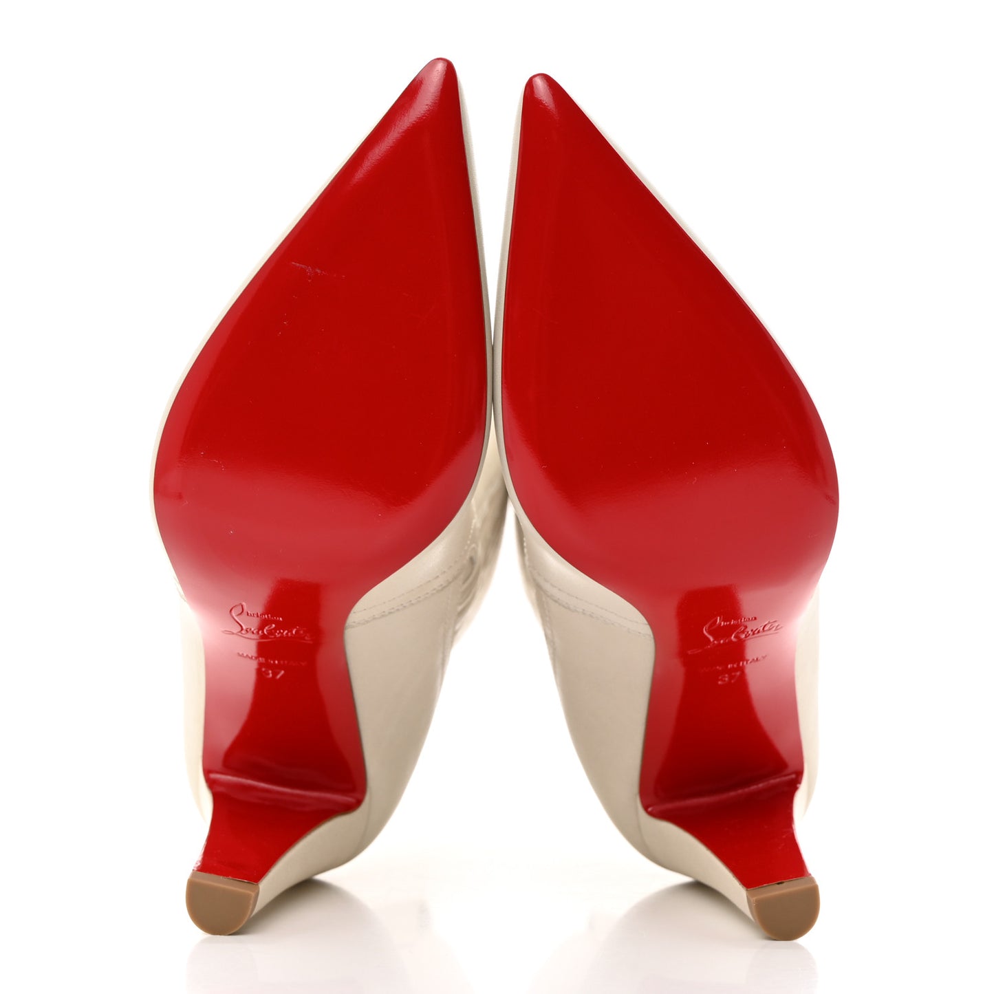 Calfskin Santigag 85 Ankle Boots 37 White