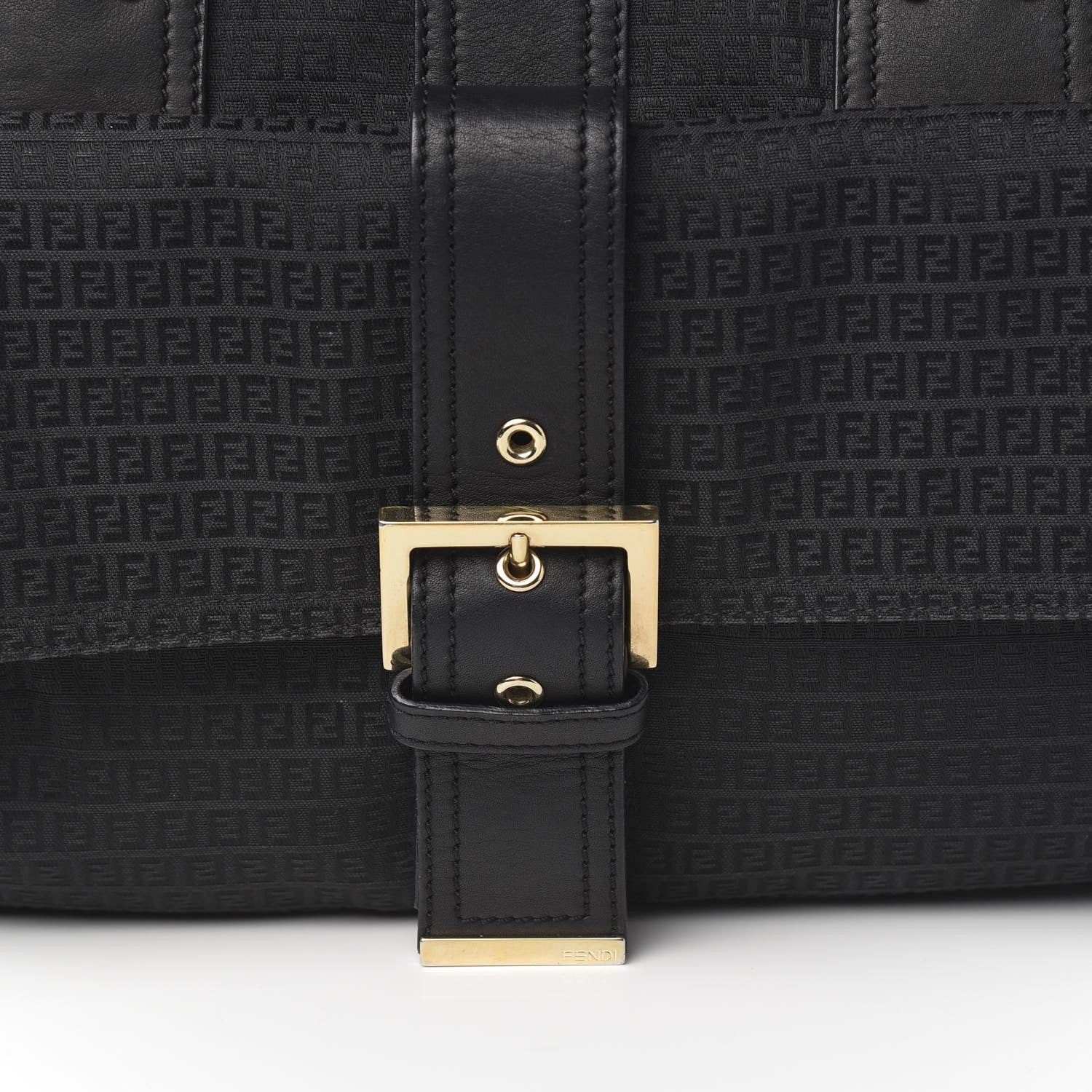 Fendi Zucchino Tote Black 8 of 9