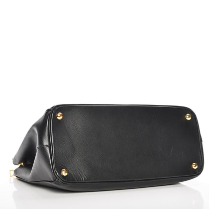 Prada Saffiano Medium Galleria Double Zip Tote Black 5 of 7