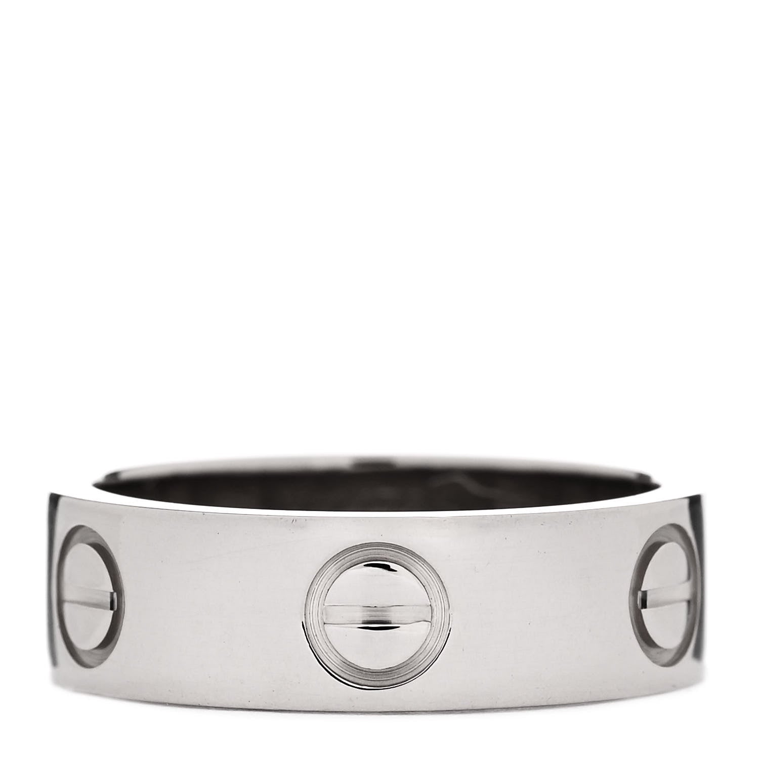 Cartier 18K White Gold 5.5mm LOVE Ring 50 5.25 1 of 5