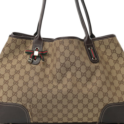 Gucci Monogram Large Princy Tote Dark Brown 8 of 17