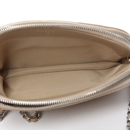 Chanel Caviar Quilted Small Clutch With Chain Beige 5 of 12