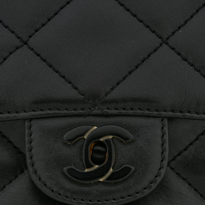 Chanel Lambskin Bekko Resin Medium Single Flap Black 13 of 14