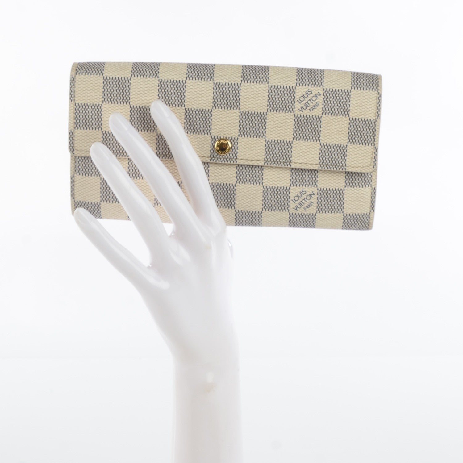 Louis Vuitton Damier Azur Sarah Wallet 2 of 7