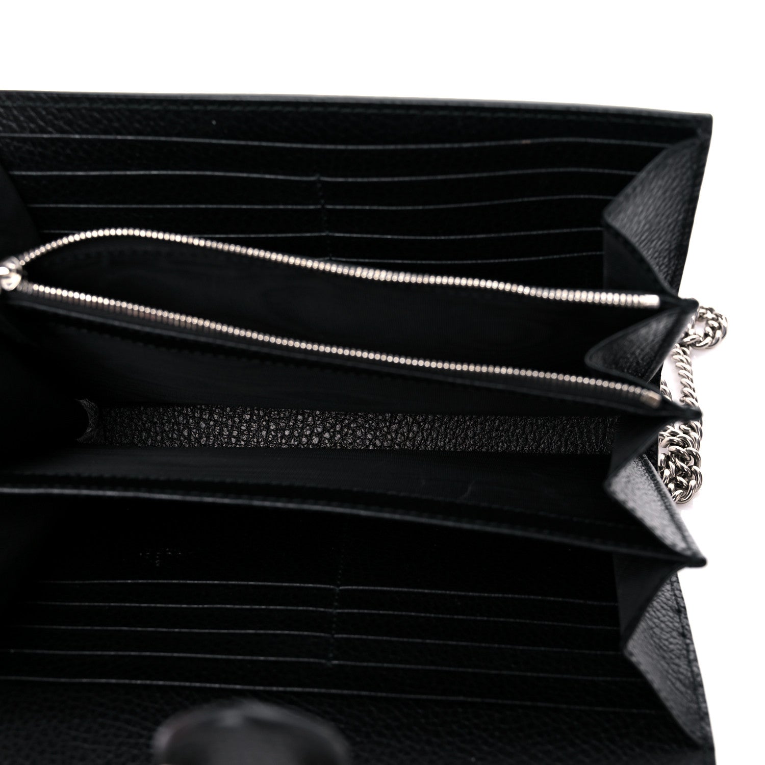 Gucci Calfskin Mini Dionysus Chain Wallet Black 4 of 15