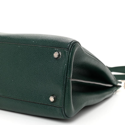 Gucci Grainy Calfskin Medium Zumi Top Handle Bag Vintage Green 11 of 11