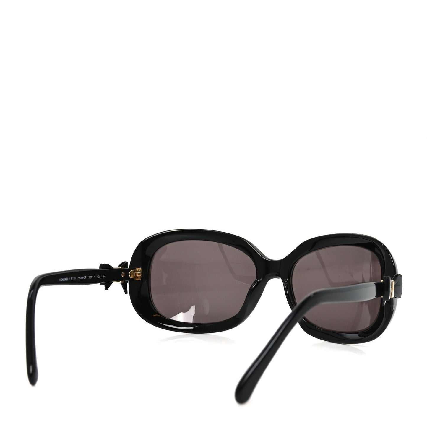 Acetate CC Bow Sunglasses 5170 Black