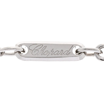 Chopard 18K White Gold Diamond Happy Bubbles Pendant Necklace 4 of 4