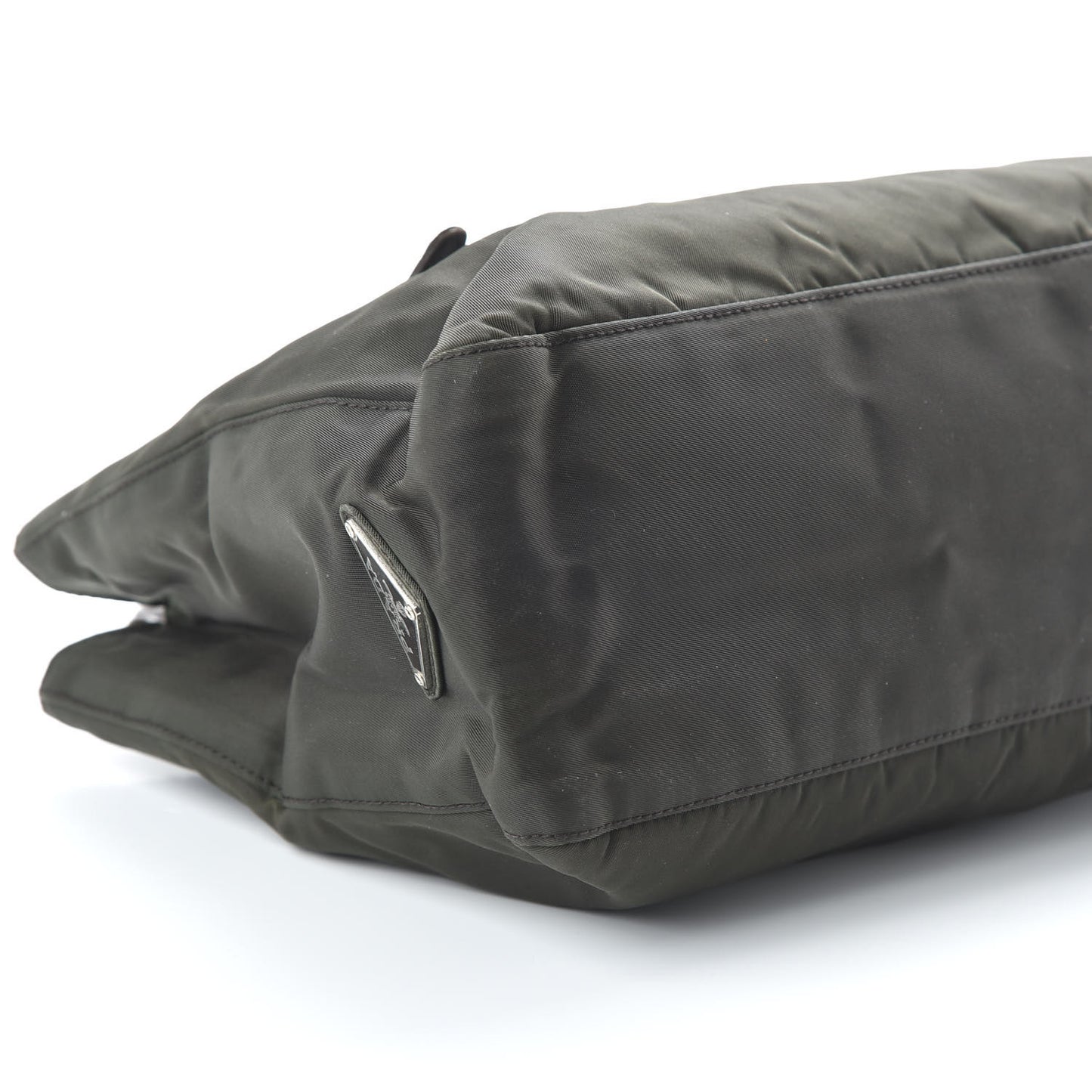 Tessuto Nylon Calfskin Chain Tote Mimetico