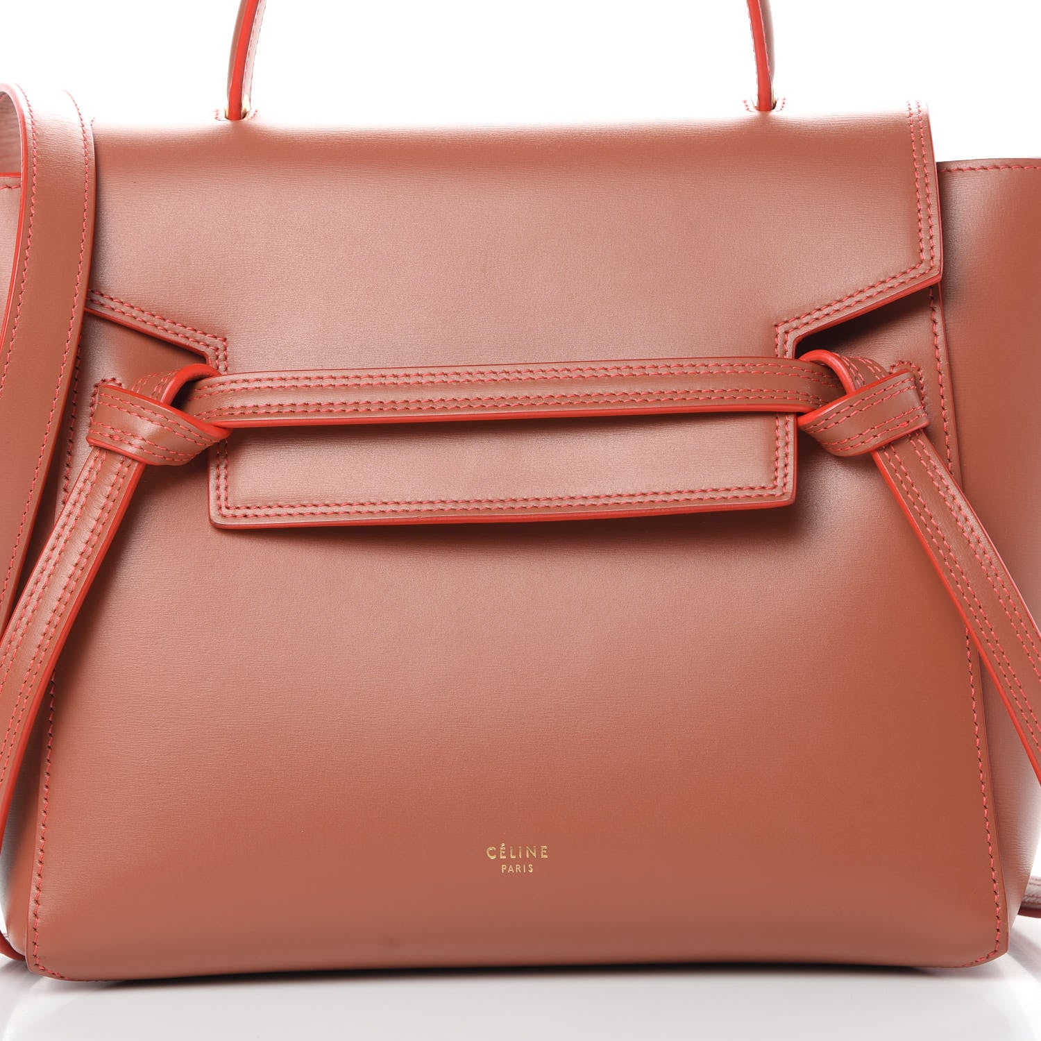 Celine Smooth Calfskin Mini Belt Bag Terracotta 9 of 13