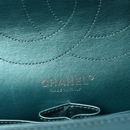 Chanel Metallic Calfskin Quilted 2.55 Reissue 227 Flap Turquoise 13 of 15
