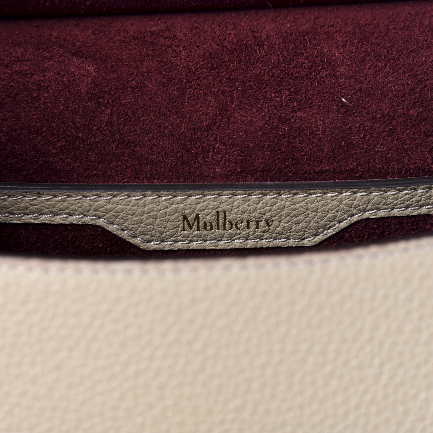 Mulberry Small Classic Grain Small Amberley Satchel Solid Grey 7 of 8