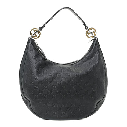 Gucci Guccissima Medium GG Twins Hobo Black 1 of 12