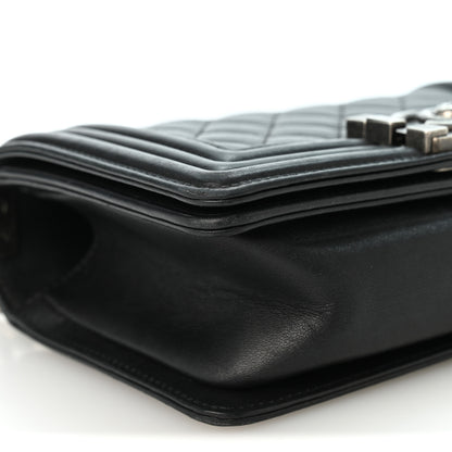Chanel Lambskin Quilted Small Boy Flap Black 9 of 10