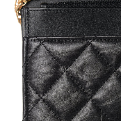Chanel Aged Calfskin Quilted Reissue Wallet On Chain WOC Black 11 of 11