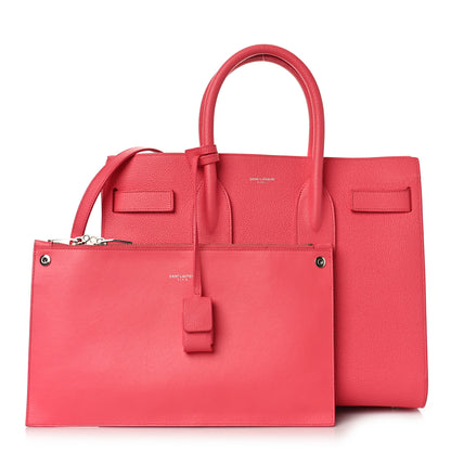 Saint Laurent Grained Calfskin Small Sac De Jour Rose Clair 1 of 10