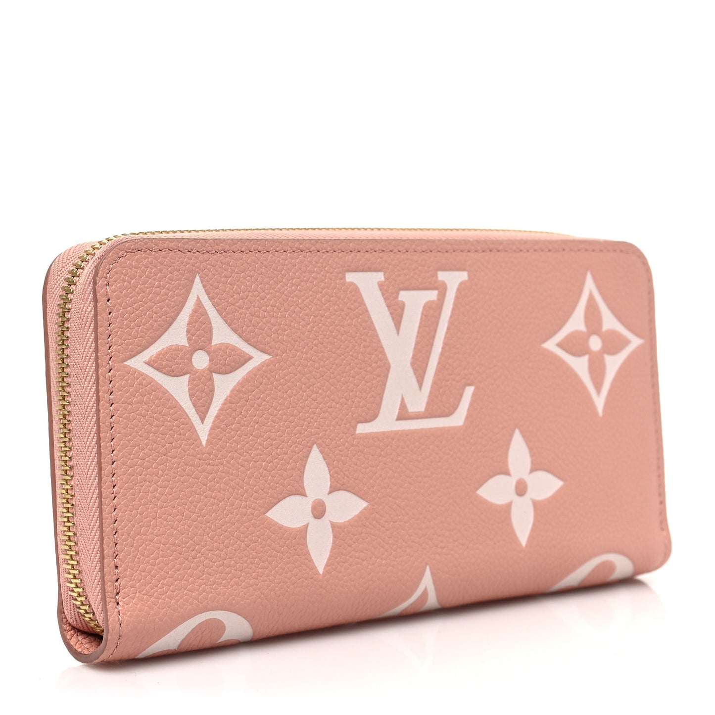 Empreinte Monogram Giant Zippy Wallet Rose Trianon Creme