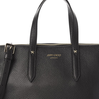 Jimmy Choo Grainy Calfskin Star Studded Bria Tote Black 10 of 10