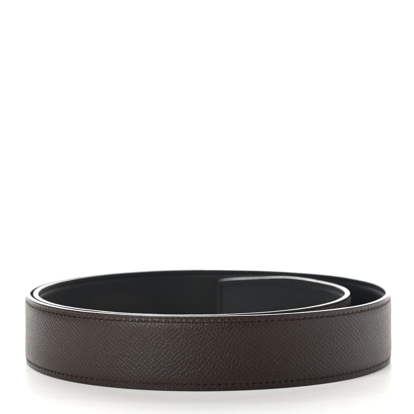 Epsom Swift 32mm Belt Strap 85 Chocolate Black