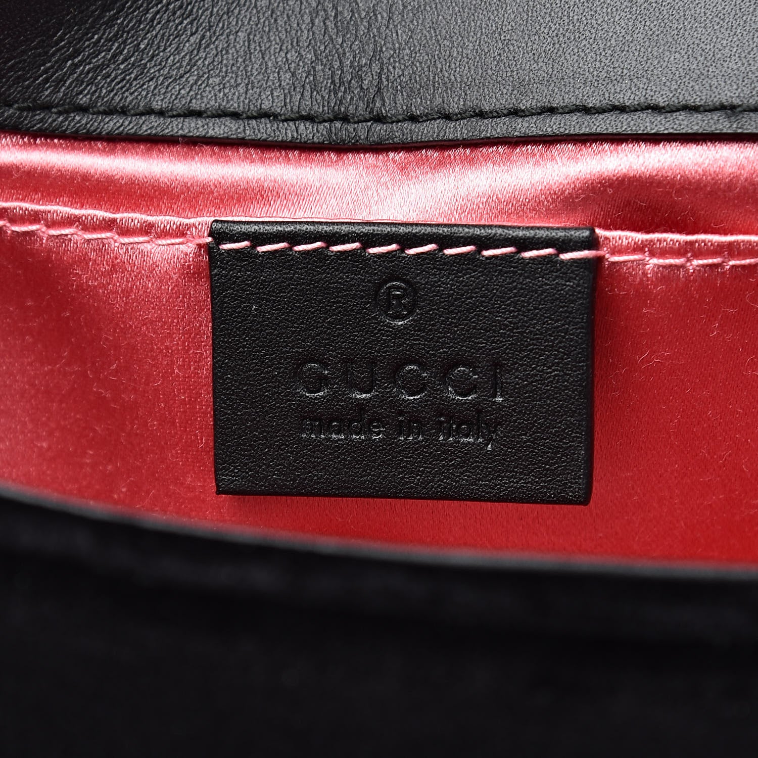Gucci Velvet Matelasse Mini GG Marmont Shoulder Bag Black 7 of 12