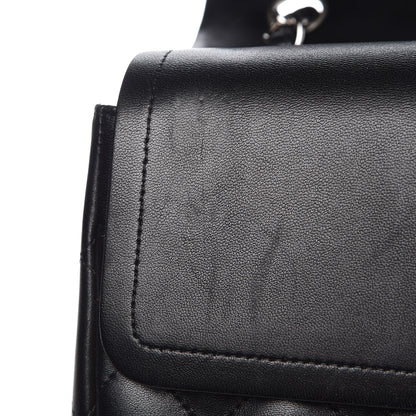 Chanel Lambskin Quilted Jumbo Double Flap Black 11 of 12
