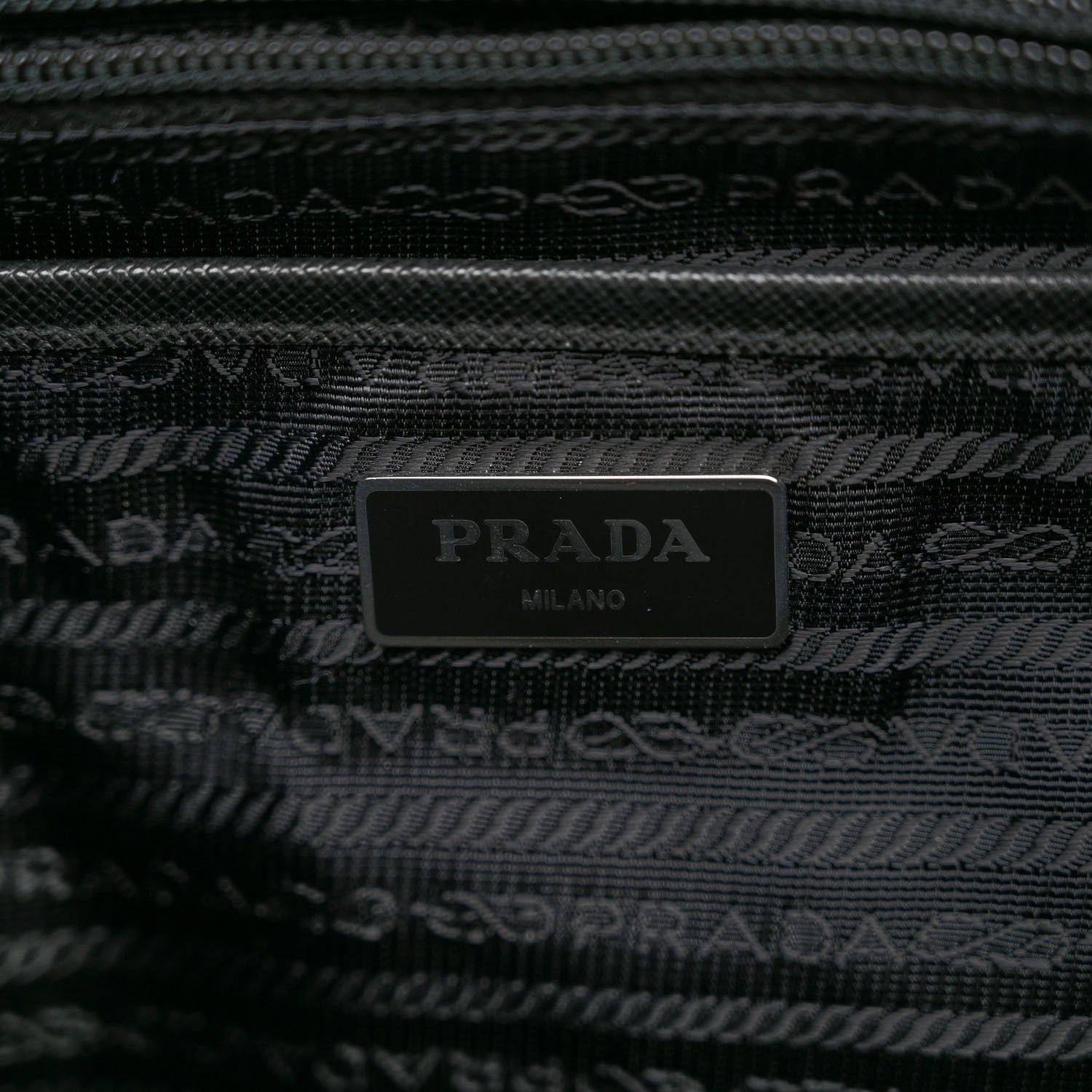 Prada Nylon New Vela Studded Backpack Black Cromo 6 of 9