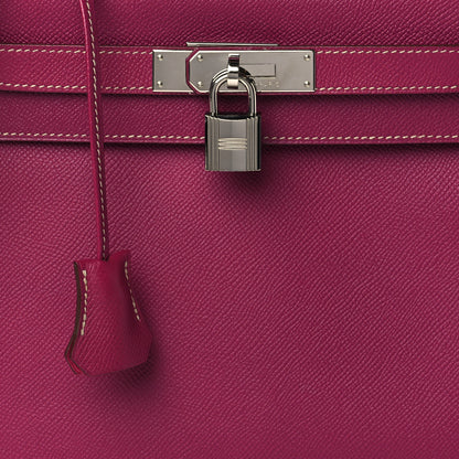 Hermes Epsom Candy Kelly Retourne 28 Tosca Rose Tyrien 7 of 12