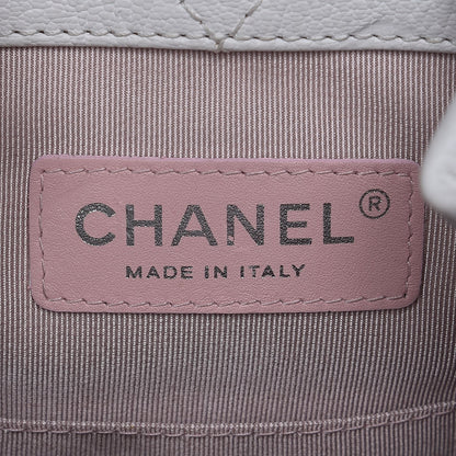 Chanel Patent Goatskin Quilted Small Gabrielle Backpack White 9 of 9