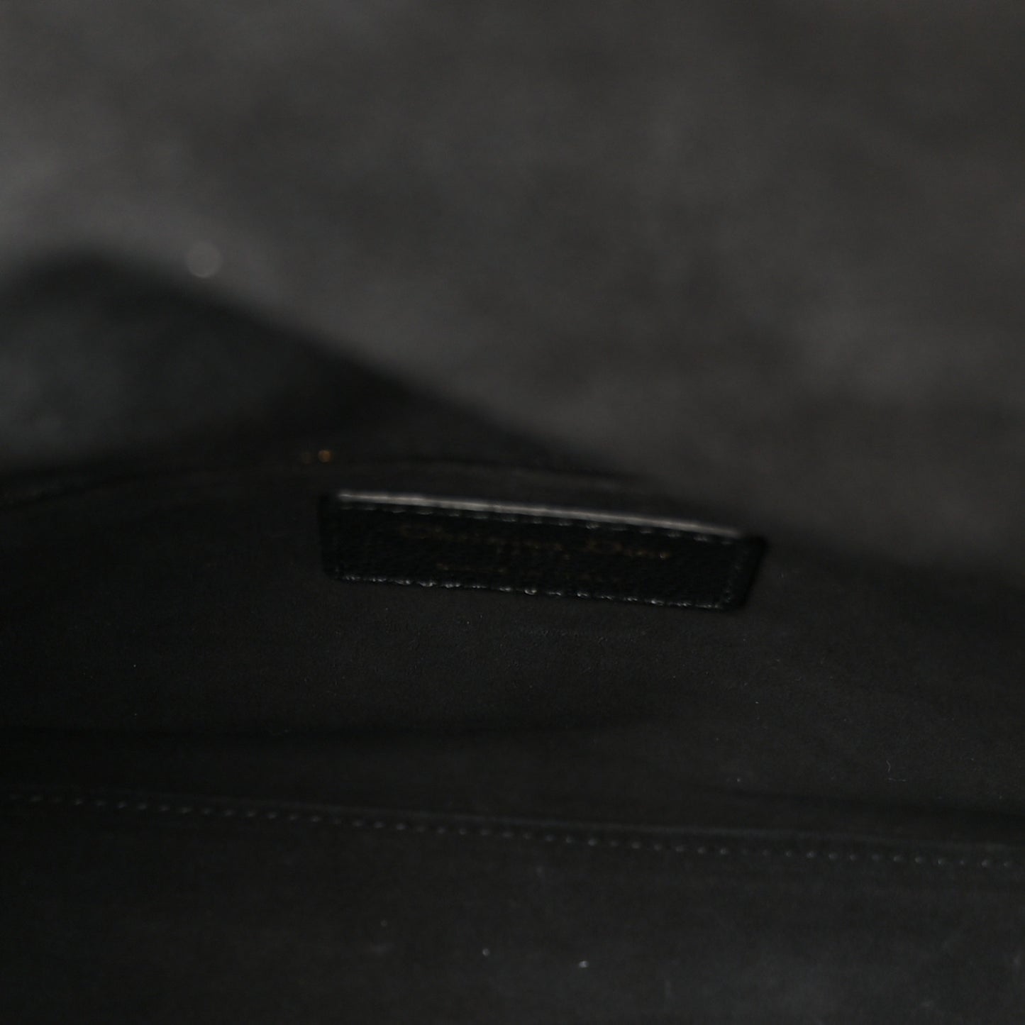Grained Calfskin Cannage Medium Lady Dior Black