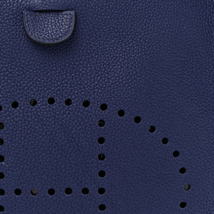 Hermes Taurillon Maurice Evelyne III PM Bleu Saphir 8 of 11
