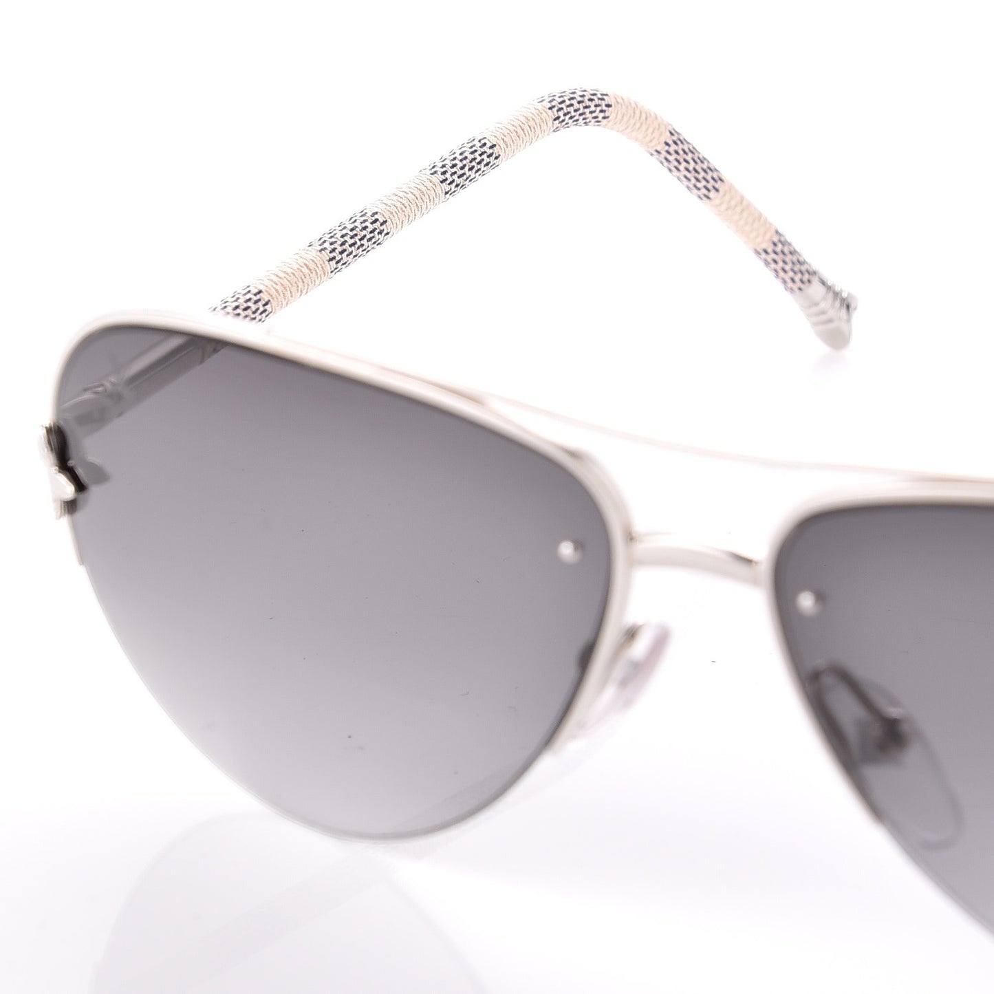 Damier Azur Petite Viola Pilote Aviator Sunglasses Z0570U