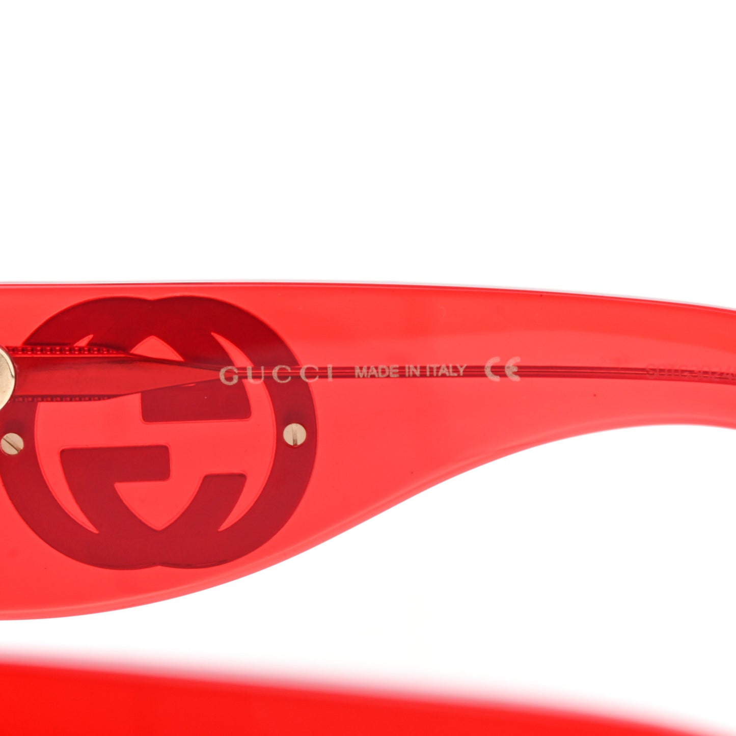 Acetate Round Frame Sunglasses GG0177S Blue Red Yellow