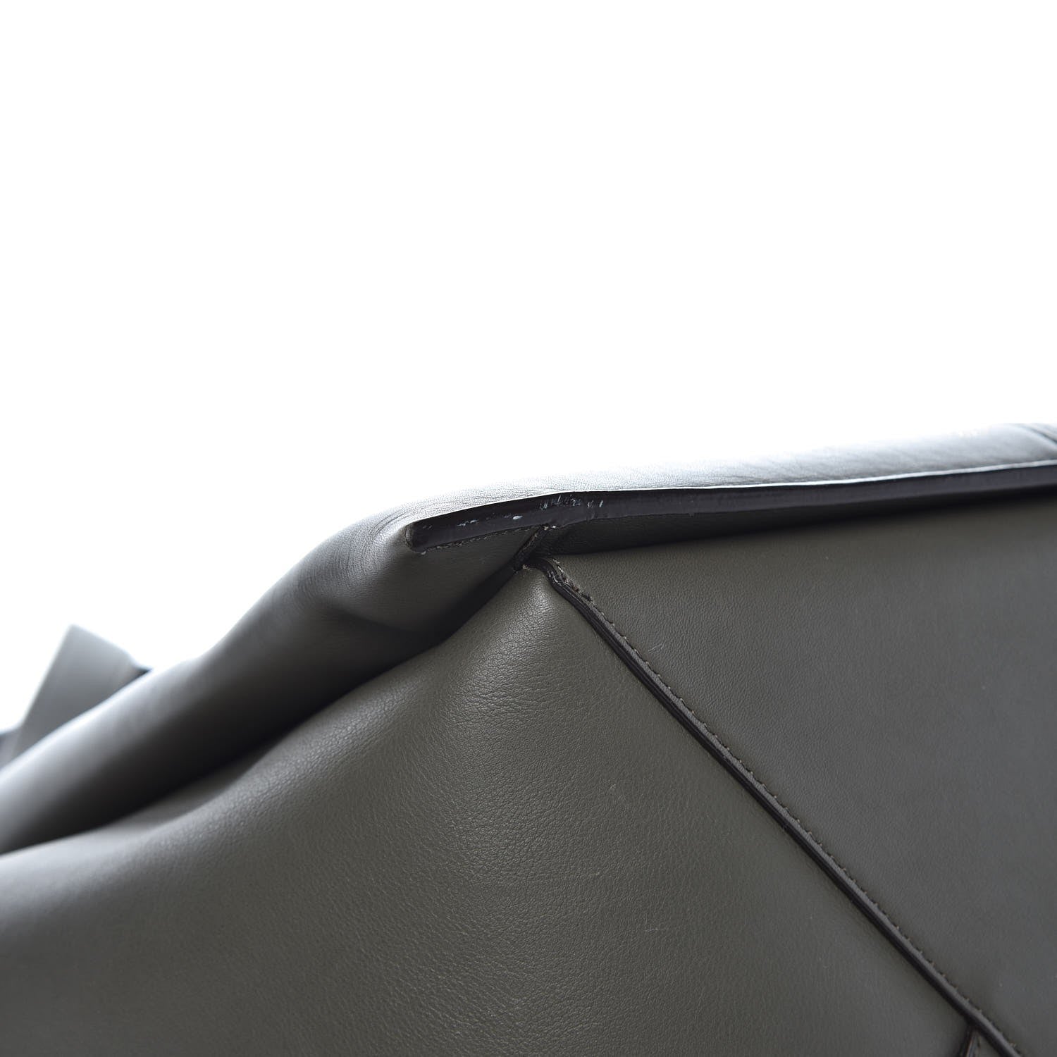 Celine Supple Natural Calfskin Vertical Tri-Fold Bag Stone 10 of 13