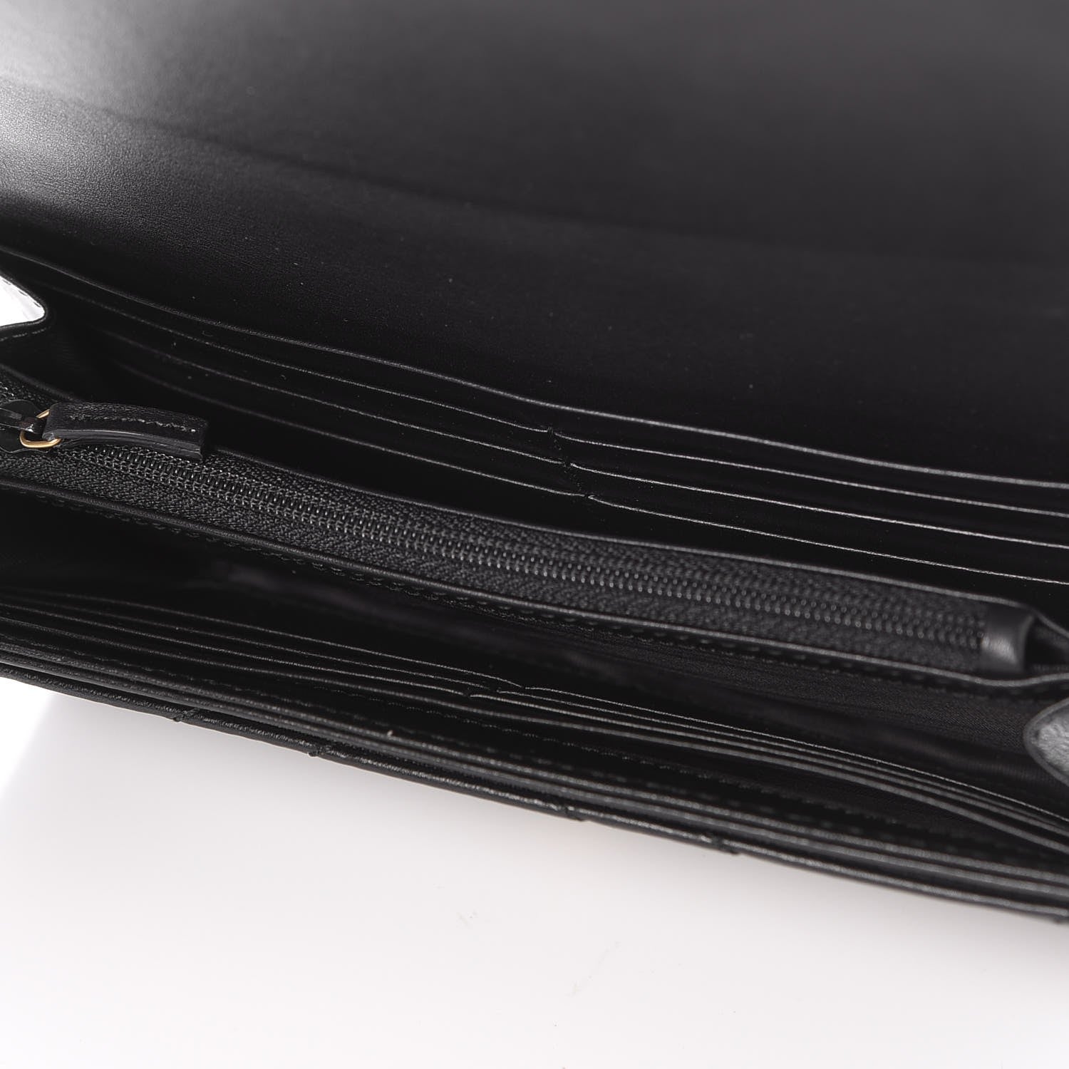 Gucci Calfskin Matelasse GG Marmont Continental Wallet Black 7 of 8