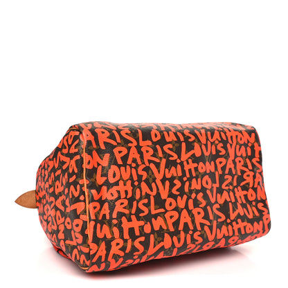 Louis Vuitton Monogram Graffiti Speedy 30 Orange 4 of 9