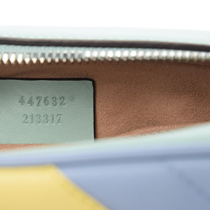 Gucci Calfskin Matelasse Diagonal Small GG Marmont Chain Shoulder Bag Multicolor Pastel 9 of 10